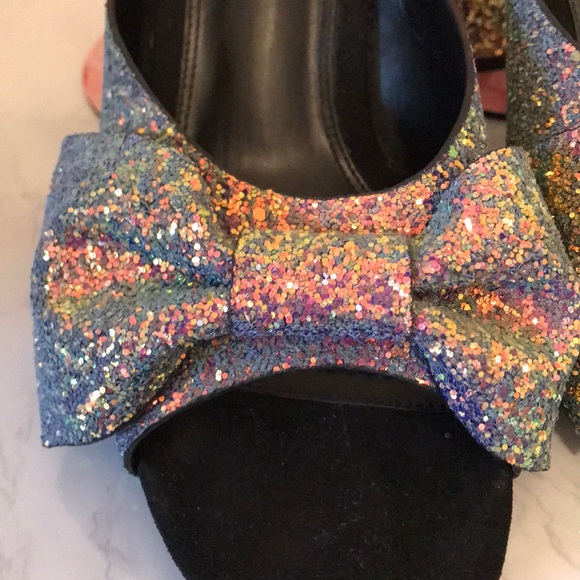 Mermaid Glitter Urban Outfitters chunky heel mule - Picture 6 of 8
